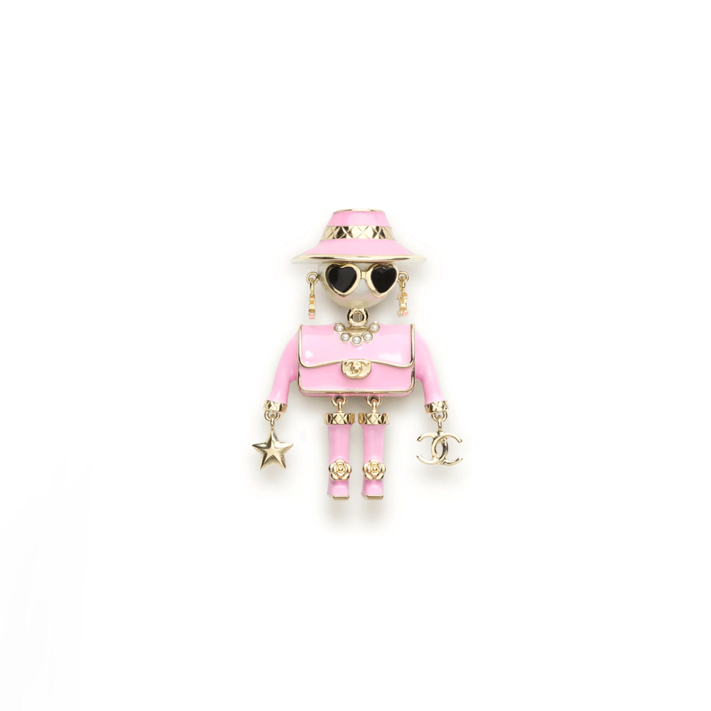 CHANEL BROOCH PINK ABG223